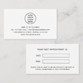 Logo für Berufliche Unternehmen Terminkarte (Vorne/Hinten)