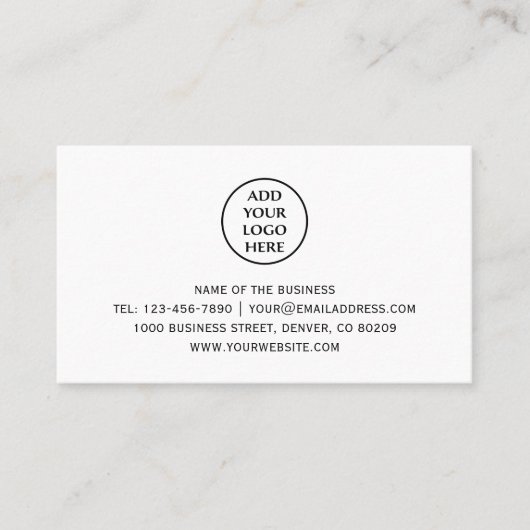 Logo für Berufliche Unternehmen Terminkarte (Vorderseite)