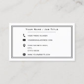 Logo für Berufliche Unternehmen Visitenkarte (Rückseite)