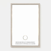 Logo für berufliches Goldenes Siegel 4x6 Post-it Klebezettel (Vorderseite)