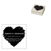 Logo für "Big Heart Sketch" Gummistempel (Stempel)