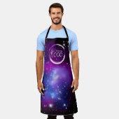 Logo für "Black and Lila Celestial Foto Business" Schürze (Getragen)