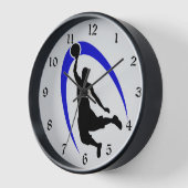 Logo für Black Blue Basketball Uhr (Winkel)