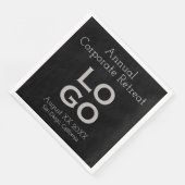 Logo für "Black Business" oder "Corporate Event" Serviette (Ecke)