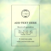 Logo für Black Business-Öffnungszeiten Fensteraufkleber (Blatt 3)