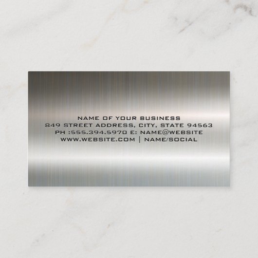 Logo für Blitzgeräte | Elektriker Visitenkarte (Rückseite)