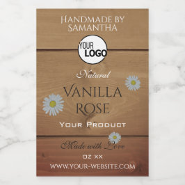 Logo für Blume für die Verpackung von Holzkörnern Lebensmitteletikett