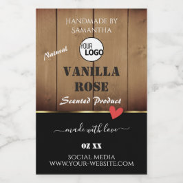 Logo für Braunholz-Grain-Produktverpackungen Lebensmitteletikett