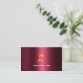 Logo für Burgundy qr Visitenkarte (Stehend Vorderseite)