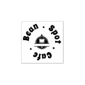 Logo für Café-Kaffeetasse Gummistempel (Prägung)