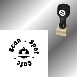Logo für Café-Kaffeetasse Gummistempel