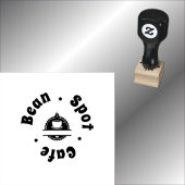 Logo für Café-Kaffeetasse Gummistempel