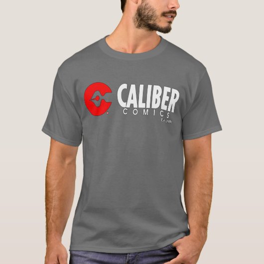 Logo für Caliber Comic grau T - Shirt (Vorderseite)