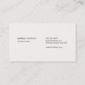 Logo für Calligraphy Nib für Creative Writer Visitenkarte (Rückseite)