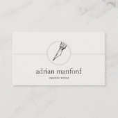 Logo für Calligraphy Nib für Creative Writer Visitenkarte (Vorderseite)