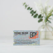 Logo für Computerreparaturen | Techniker | Blue Co Visitenkarte (Stehend Vorderseite)