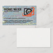 Logo für Computerreparaturen | Techniker | Blue Co Visitenkarte (Vorne/Hinten)