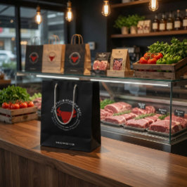 Logo für "Custom Fresh Premium Beef Business" Mittlere Geschenktüte