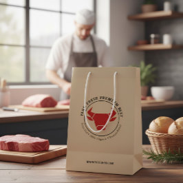 Logo für "Custom Fresh Premium Beef Business" Mittlere Geschenktüte
