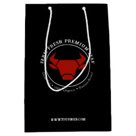Logo für "Custom Fresh Premium Beef Business" Mittlere Geschenktüte