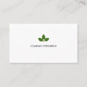 Logo für "Custom Green Laurel"-Blätter auf Weiß Visitenkarte (Vorderseite)