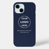 Logo für "Custom Navy Blue Business" Case-Mate iPhone Hülle (Rückseite)