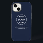 Logo für "Custom Navy Blue Business" Case-Mate iPhone 14 Hülle<br><div class="desc">Werben Sie Ihre Marke mit diesem anpassbaren OtterBox Iphone 14 Pro Case. Dieses Design enthält Ihr eigenes Logo und Social Media-Informationen sowie einen Raum für eine benutzerdefinierte Homepage-Adresse. Ideal für Werbegeschenke, Messen und andere Werbeveranstaltungen. Benötigen Sie Hilfe bei der Personalisierung? Kontaktieren Sie uns, indem Sie den unten stehenden Nachrichtenkopf benutzen,...</div>