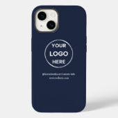 Logo für "Custom Navy Blue Business" Case-Mate iPhone Hülle (Rückseite)