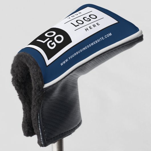 Logo für "Custom Navy Blue Business" Golf Headcover (3/4 Vorderseite)