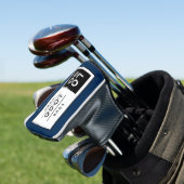 Logo für "Custom Navy Blue Business" Golf Headcover (In Situ)