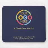 Logo für "Custom Navy Blue Company Business" Mousepad (Vorne)