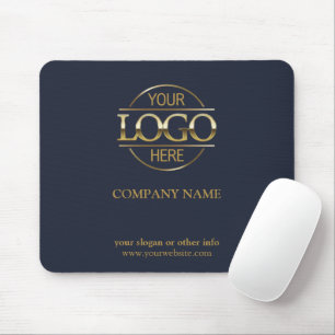 Logo für "Custom Navy Blue Promotions Company" Mousepad