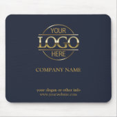 Logo für "Custom Navy Blue Promotions Company" Mousepad (Vorne)