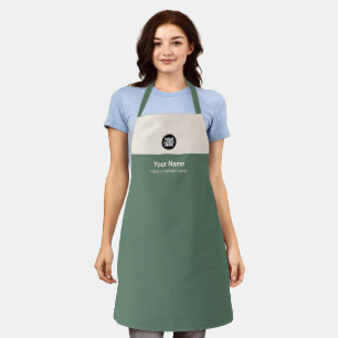 Logo für "Custom Sage Green Ivory Employee" Schürze
