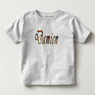 Logo für Damien, Kleinkinder, grauer T - Shirt