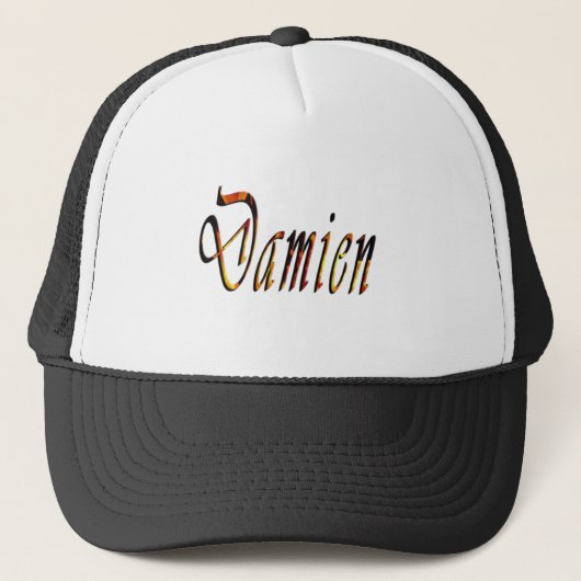 Logo für Damien, Truckerkappe (Vorderseite)