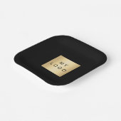 Logo für das Bar von Black Café Pappteller (Gewinkelt)