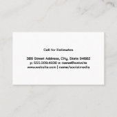 Logo für das Bauwerkzeug | GEBÄUDE Visitenkarte (Rückseite)