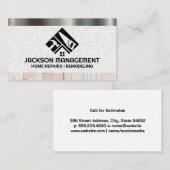 Logo für das Bauwerkzeug | GEBÄUDE Visitenkarte (Vorne/Hinten)