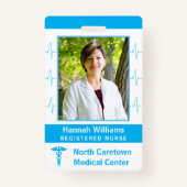 Logo für das benutzerdefinierte Foto-Bar für Krank Ausweis (Vorderseite)