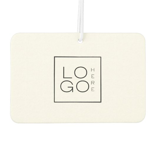 Logo für das benutzerdefinierte Geschäft Minimalis Autolufterfrischer (Rückseite)