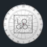 Logo für das benutzerdefinierte Geschäft Minimalis Dartscheibe<br><div class="desc">Mit diesem eleganten Dartboard mit individuellem Logo-Template können Sie Ihr Geschäft fördern! Fügen Sie einfach Ihr eigenes Logo hinzu,  indem Sie auf "Personalisieren" klicken.</div>