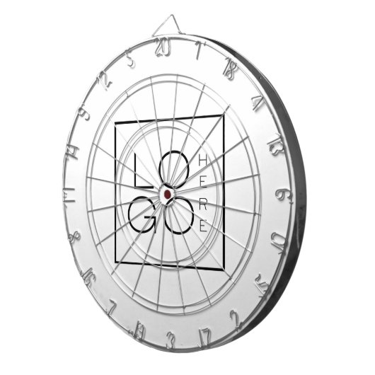 Logo für das benutzerdefinierte Geschäft Minimalis Dartscheibe (Vorderseite rechts)