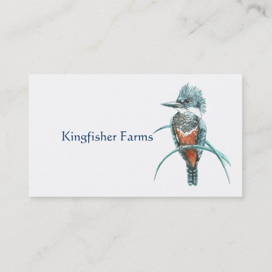 Logo für das Bio Geschäft mit Wasserfarben Visitenkarte (Rückseite)