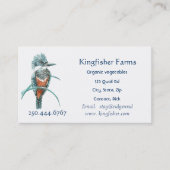 Logo für das Bio Geschäft mit Wasserfarben Visitenkarte (Vorderseite)