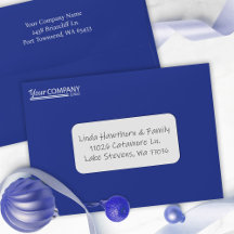 Logo für das Blue-Company-Geschäft im Voraus adres