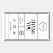 Logo für das Branding Rechteckiger Aufkleber (Vorderseite)