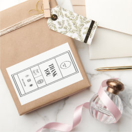 Logo für das Branding Rechteckiger Aufkleber