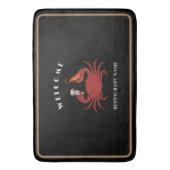 Logo für das einfache Krabben-Garnelen-Meeresfrüch Badematte (Vorderseite Vertikal)