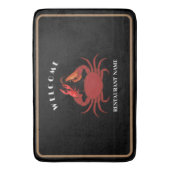 Logo für das einfache Krabben-Garnelen-Meeresfrüch Badematte (Vorderseite Vertikal)